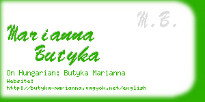 marianna butyka business card